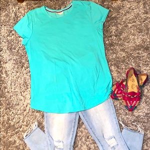Turquoise tee